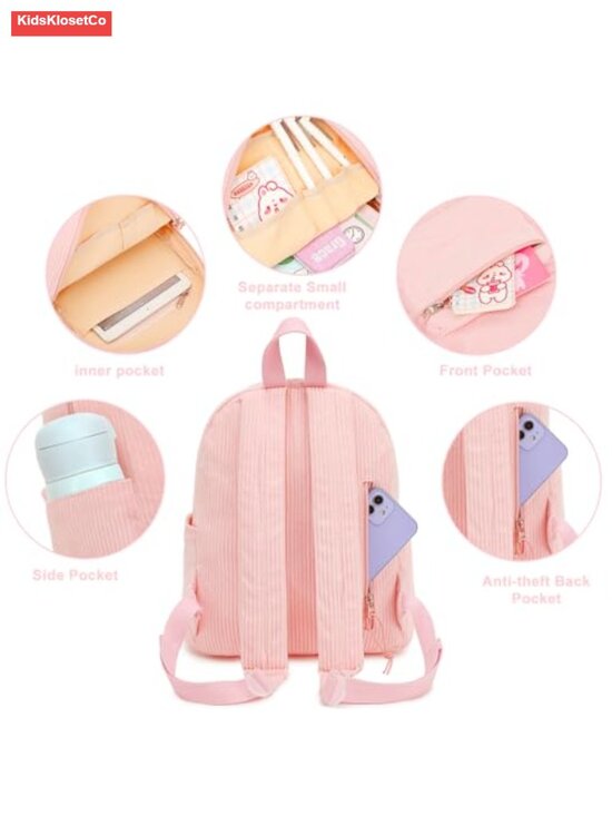 Mini Corduroy Backpack Purse 13\